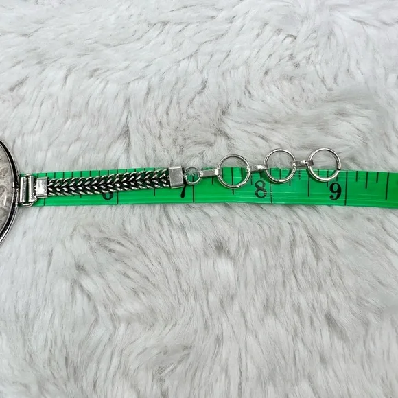 Fossil Coral 925 Large Gemstone Necklace Bracelet & Earrings - Picture 10 of 11